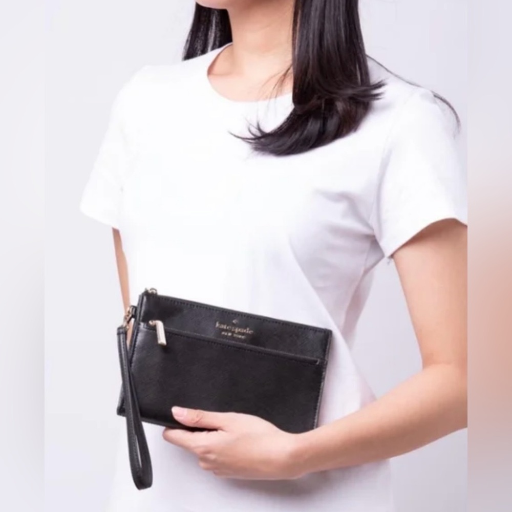 Kate Spade Staci Black Wristlet Clutch